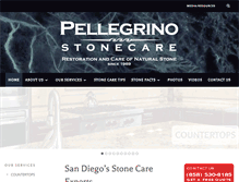 Tablet Screenshot of pellegrinostonecare.com